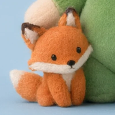 The orange fox plush